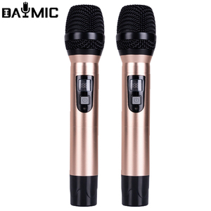 Microphone de poche M2 sans fil à double émetteur (2 canaux) avec boîtier de rangement, fréquence 600-690 MHz - Product Image 3