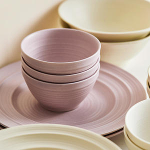 Peralatan makan keramik kualitas tinggi piring mangkuk sup warna lapisan bawah untuk rumah tangga butik restoran-pabrik sumber langsung - Product Image 3