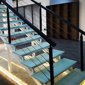 Rampe d'escalier en tube d'acier inoxydable Conception de <span class=keywords><strong>terrasse</strong></span> classique avec balustrades et mains courantes - Product Image 6