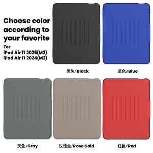 เคสแท็บเล็ตอัจฉริยะ TPU สำหรับ <span class=keywords><strong>iPad</strong></span> <span class=keywords><strong>Pro</strong></span> 11 M4 A2836แอร์11 M3 M2 A3266 A2902 11TH A16 10th 10.9ขาตั้งเคสฝาพับหนัง PU - Product Image 6