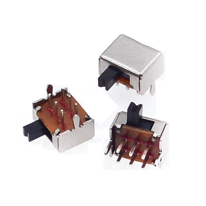 Interruptor de Palanca SK-22D07 de 2 Posiciones y 6 Pines, Altura de Palanca de 3.0/4.0 mm, Tipo Horizontal/Vertical con Orificio Pasante para PCBs - Product Image 3