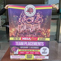 Bannière d'inauguration de la publicité d'entreprise imprimée promotionnelle en vinyle personnalisé horizontal bon marché