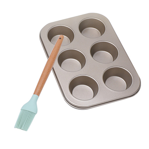 Ensemble d'ustensiles de cuisson 4 pièces antiadhésifs et compatibles lave-vaisselle pour cuisine : fouet, racloir à pâte, pinceau à huile, moules à gâteaux - Product Image 6