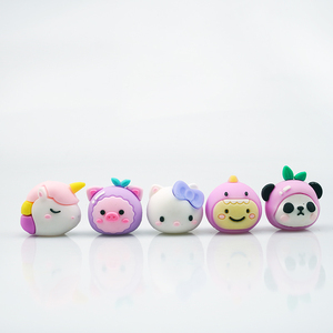 3pcs in 1 in Line Kawaii <span class=keywords><strong>Pastel</strong></span> Light Colors Little Dinosaur Cat Panda Pig Unicorn Highlighter Pen - Product Image 6
