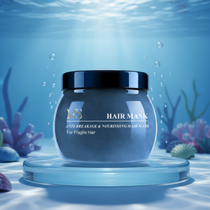 <span class=keywords><strong>Crème</strong></span> réparatrice nourrissante en profondeur anti-casse pour cheveux fragiles à la kératine et à l'huile <span class=keywords><strong>de</strong></span> coco avec acide hyaluronique (OEM/ODM) - Product Image 1