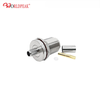 Connecteur coaxial RF plaqué or, connecteur femelle N, étanche, pour câble coaxial LMR240/RG59/H155
