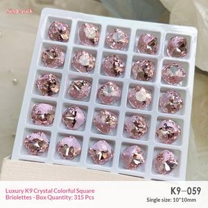 Decoración de <span class=keywords><strong>Uñas</strong></span> 3D K9 de Cristal Diamante, Multifacético, Ultra Brillante, Forma Irregular, Base Puntiaguda - Product Image 6