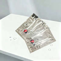 Pochettes de recharge liquides refermables anti-fuite VMPET 1L-3L (1,5L, 2L) avec valve pour vin rouge, vodka, champagne, bière