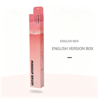 Pinceau à lèvres de poche avec capuchon mini, tête ronde, capuchon or champagne, manche rose et blanc, applicateur de gloss portable
