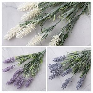 ช่อดอกลาเวนเดอร์ประดิษฐ์ CallaFloral สีขาวนมชมพู ทำจากพลาสติก สำหรับตกแต่งบ้าน จัดดอกไม้งานแต่งงาน - Product Image 3