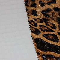 0.9mm Miroir Brillant Conception Léopard Cuir Animal Artificiel 3D Gaufré Imitation Crocodile PVC Faux Cuir