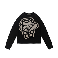 2026 OEM/ODM Benutzerdefiniertes Logo Neue Mode Herren-Pullover Baumwolle Gestrickter Pullover Langarm Rundhals-Pullover für Männer