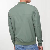 Blouson aviateur en satin de polyester avec patchs de broderie personnalisés vierges en gros