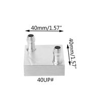 Aluminum Water 30mm 40mm Mini Silver Cooling Block Heatsink for Liquid Cooler System Computer CPU 12706 Peltier