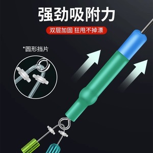 Rock Fishing Float Set With Stopper Beads And Line Accessories For Ocean Bottom Fishing Durable T Profile Silicone Float Kit - Product Image 4