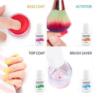 Pegamento en polvo para inmersión de 1000g al por mayor, activador, preparación/unión, aceite vitamínico, base ahorradora de brochas, pegamento acrílico a base de agua - Product Image 5