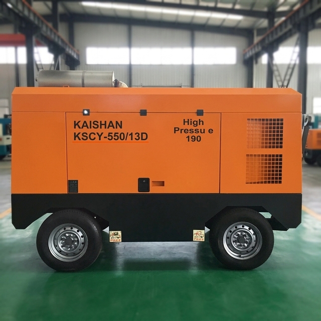 KSCY 550/13 Kaishan Diesel Screw Air Compressor Portable Mobile Compressor for Mining