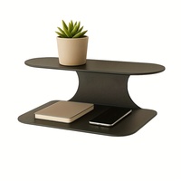 Table de chevet murale flottante en métal, étagère de chambre à coucher, support pour téléphone, livre, épices, rangement minimaliste moderne, suspendu, résistant à l'eau