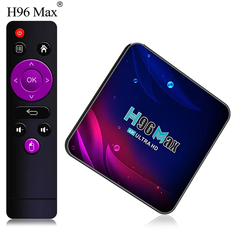 Decodificador de señal B2B h96 max, dispositivo de tv con resolución 4k, 100 ethernet, USB Doble