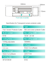 Machine de découpe de film hydrogel déverrouillée pour protecteur d'écran de téléphone portable, sans code QR