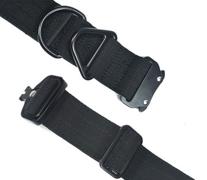 Nuevo diseño de correa de nailon de grano grueso, hebilla de aleación, Collar de perro táctico ajustable acolchado sólido en relieve tridimensional - Product Image 2