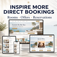Diseño de Sitio Web para Reserva de Hoteles y Viajes, Plataforma para Negocios de Turismo y Hostelería con Compatibilidad con MAC OS, Disponible