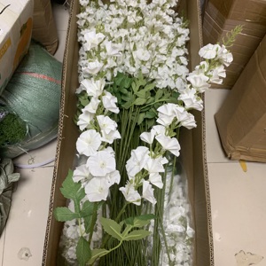 ดอกไม้ประดิษฐ์ JA-32 Kikis Datura Hyacinth Larkspur แบบ 2 แฉก สำหรับตกแต่งทางเดินงานแต่งงาน โรงแรม ห้องนั่งเล่น ถ่ายภาพกลางแจ้ง สีม่วง - Product Image 6