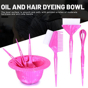 Ingrid Luxury Flow Stone Pattern 4-Piece <b>Hair</b> Dye Set with Bowl Brush Salon Care Oil-Professional Plastic <b>Tools</b> - Product Image 4