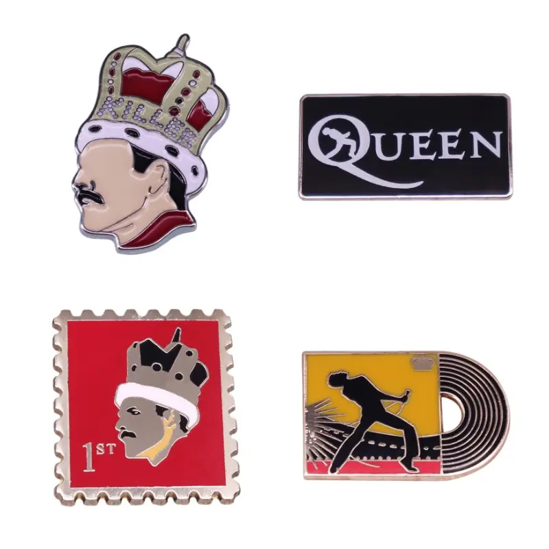 Excellent Quality Classic Metal Enamel Pins Cartoon Brooch Backpack Lapel Badges Collect Rock Band Jewelry Gifts for Fans