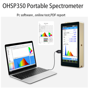 เครื่องวัดสเปกตรัมแสง OHSP350 Lux 380-780 นาโนเมตร พร้อมซอฟต์แวร์สำหรับพีซี ใช้สำหรับทดสอบ CCT CRI ของไฟ LED - Product Image 6