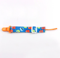 Attache-sucette personnalisée pour bébés, vente en gros, sangle réglable anti-chute, support de sucette en tissu, laisse pour tétines