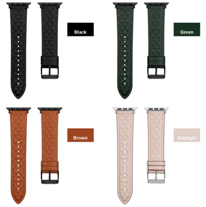 Bracelet en cuir véritable de luxe pour Apple Watch Series 8, bracelet de montre en cuir vintage fait main pour Apple Watch 45 mm - Product Image 1