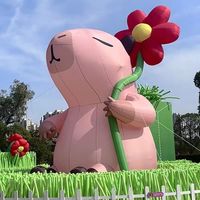 Modèle de fleur gonflable géante personnalisée avec éclairage LED pour la décoration des centres commerciaux et des festivals