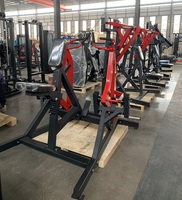 Máquina de remo montada en placa para entrenamiento de soporte de espalda, fortalecimiento de la espalda y entrenamiento seguro del músculo latissimus dorsi en gimnasios