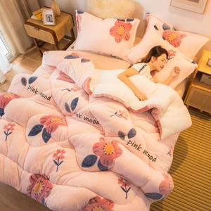 Factory Direct Sales Edredones Warm Sherpa <strong>Winter</strong> <strong>Quilt</strong> - Product Image 1