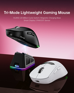 เมาส์เกมมิ่งไร้สายแบบสามโหมด น้ำหนักเบา เซ็นเซอร์ PAW3311 ปรับ DPI ได้ เมาส์ตามหลักสรีรศาสตร์สำหรับเกมเมอร์ คอมพิวเตอร์ แล็ปท็อป - Product Image 1
