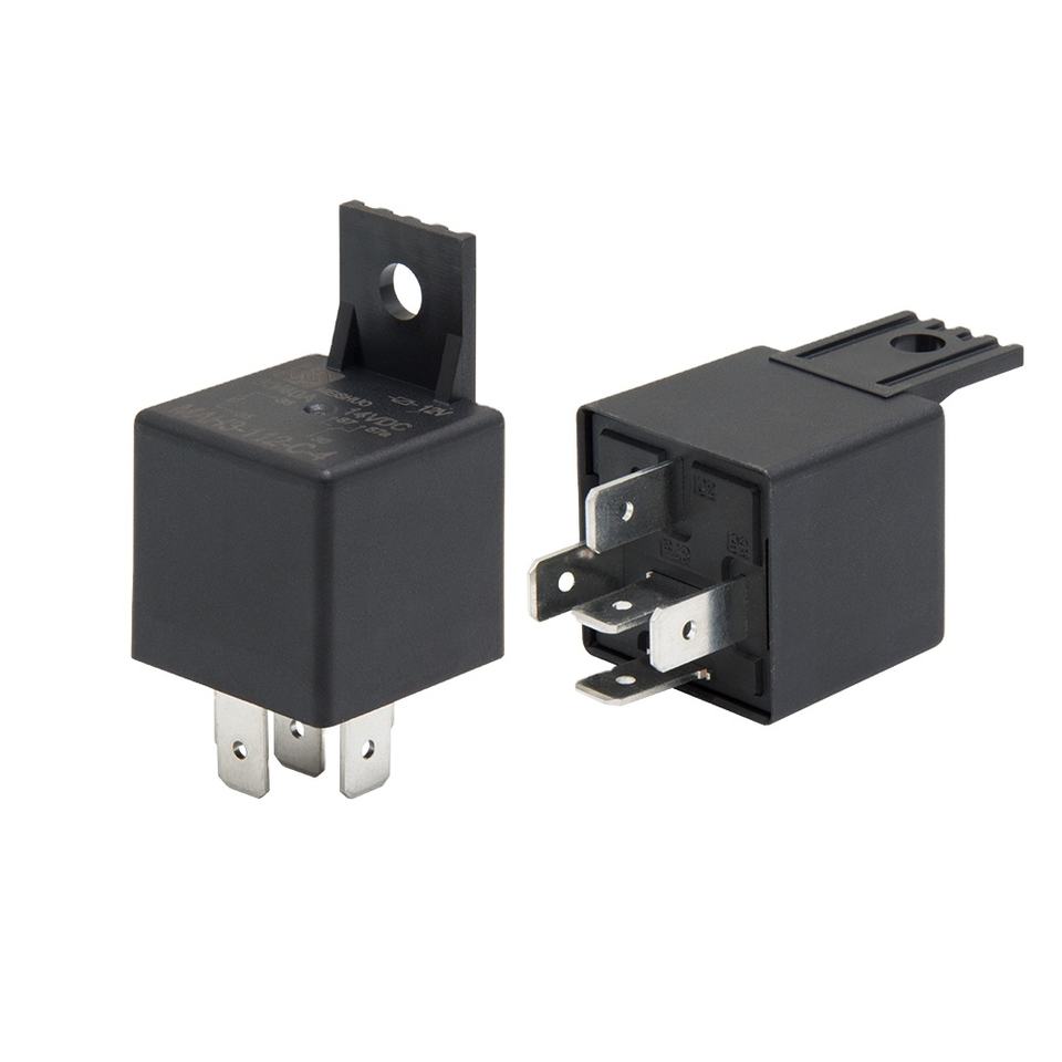 MEISHUO RELE MAH-S-124-C-3 Mental Bracket Auto Relay with Plastic 24v 5 Pin Rele All Car Silver Alloy