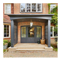 Porte d'entrée extérieure insonorisée, résistante aux intempéries, de style contemporain et personnalisable SJUMBO