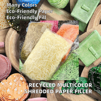 Papier froissé en vrac de 10 g, déchets de papier raphia ondulé pour emballage décoratif de boîtes cadeaux et bonbons, matériau de remplissage