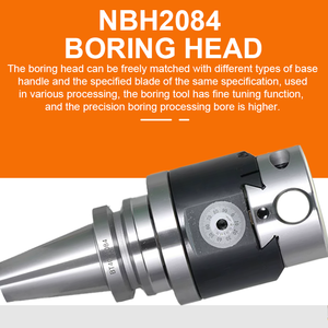 Porte-outil Bt40 Bt50 SK MT NT R8 compatible avec le jeu de têtes d'alésage NBH2084 pour fraiseuse, barre d'alésage <span class=keywords><strong>NBJ</strong></span>, bouton de réglage fin OEM - Product Image 4
