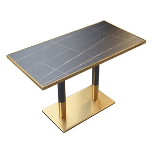 Bán buôn hiện đại 60x60cm và 60x120cm nhôm đá bảng cho nhà hàng cà phê cửa hàng vuông Vòng kim loại viền TRIM đồ nội thất - Product Image 5