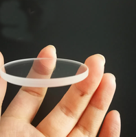 Lentille convexe planaire H-K9L en quartz optique UV, grande et ronde, personnalisable, 2,54 mm, non revêtue, support OEM
