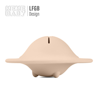 Nouvelle conception, boîte à goûter UFO pour bébé sans BPA, de qualité alimentaire, boîte en silicone personnalisée, boîte à lunch antidérapante pour bébé, pour tout-petit