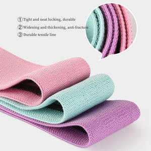 Fascia da palestra antiscivolo in tessuto di poliestere ad alta elasticità popolare fascia di resistenza all'anca - Product Image 3