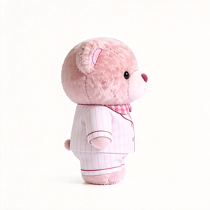 Orsacchiotto di Peluche Super Carino e Soffice in <span class=keywords><strong>Pigiama</strong></span> a Righe, Morbido Pupazzo <span class=keywords><strong>con</strong></span> Fiocco, Regalo per Bambini - Product Image 4