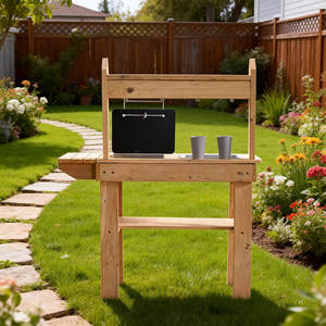 Jouet de cuisine en bois éducatif pour enfants avec évier et robinet avec outils - Product Image 4