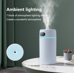 เครื่องเพิ่มความชื้นในอากาศแบบพกพาเครื่องเพิ่มความชื้นในน้ำขนาดเล็กสีขาวขนาดเล็ก - Product Image 5