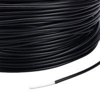 Câble à fibres optiques en plastique (PMMA) noir, modèle cuir TX-SCC-30004.5B, bande de guidage lumineux en gros pour la décoration de toits étoilés