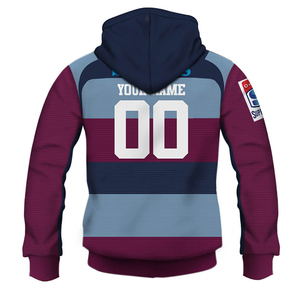 Felpa Rugby <span class=keywords><strong>a</strong></span> Maniche Lunghe <span class=keywords><strong>a</strong></span> <span class=keywords><strong>Righe</strong></span> Personalizzata, Maglia Classica <span class=keywords><strong>a</strong></span> <span class=keywords><strong>Righe</strong></span> Queensland Reds, Traspirante, Nuovo Articolo, Maglia Classica - Product Image 3