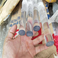 Barre ronde en PMMA acrylique extrudé sur mesure, haute transparence, barre solide en PC transparent, barre ronde en plastique PMMA pour éclairage décoratif